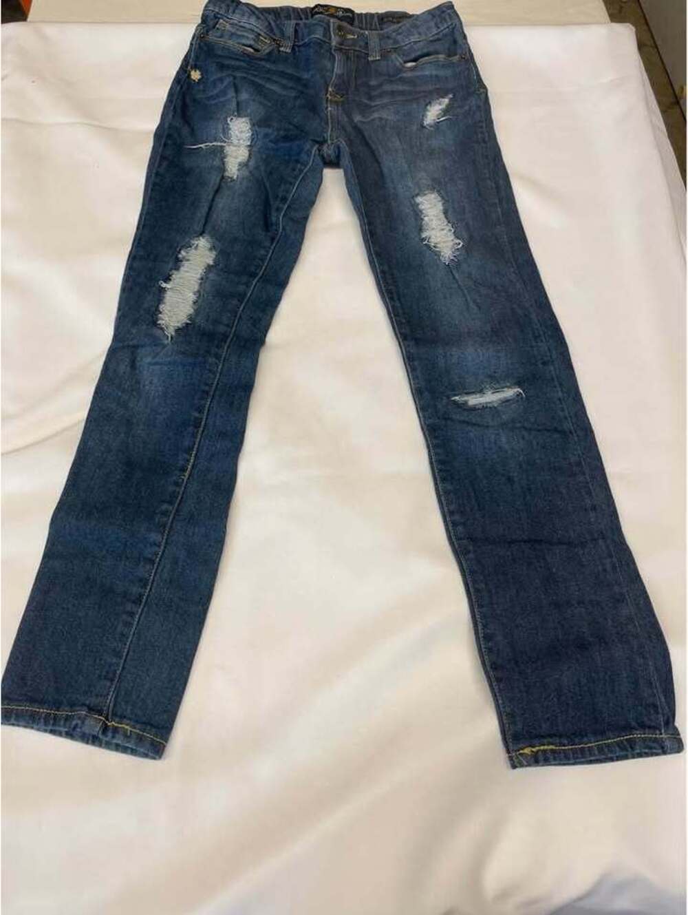 Lucky Brand Zoe Jegging Girls Size 14 Distressed Blue Jeans